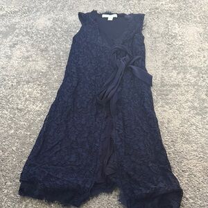 Diane Von Furstenberg Navy Lace Dress